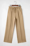 Drawstring Wide Leg Pants with Pockets elegancydose