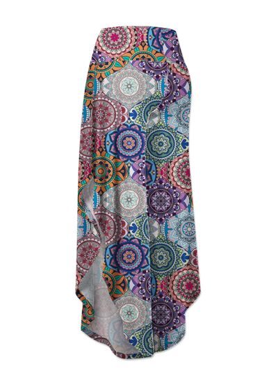 FAM-FAM Printed Wide Leg Pants elegancydose