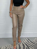 Full Size High Waist Straight Pants Plus Size elegancydose