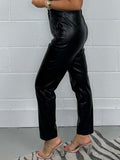 Full Size High Waist Straight Pants Plus Size elegancydose