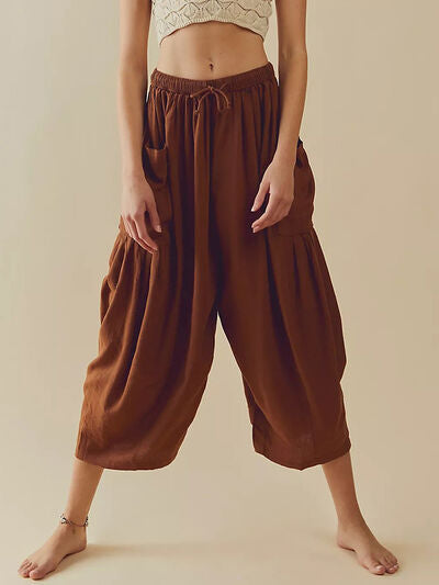 Full Size Wide Leg Pants with Pockets elegancydose