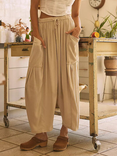 Full Size Wide Leg Pants with Pockets elegancydose