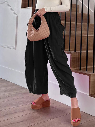 Full Size Wide Leg Pants with Pockets elegancydose