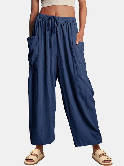 Full Size Wide Leg Pants with Pockets elegancydose
