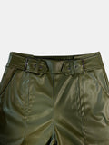 Half Elastic Waist Wide Leg Pants elegancydose