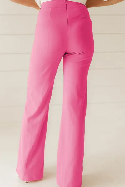 High Waist Straight Leg Pants elegancydose