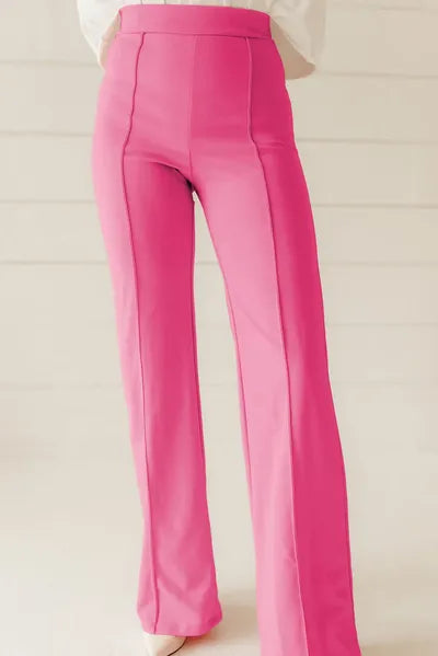 High Waist Straight Leg Pants elegancydose