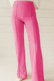 High Waist Straight Leg Pants elegancydose