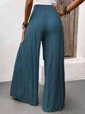 Honey Tied Slit Wide Leg Pants elegancydose