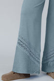 Lace Detail Wide Leg Pants elegancydose