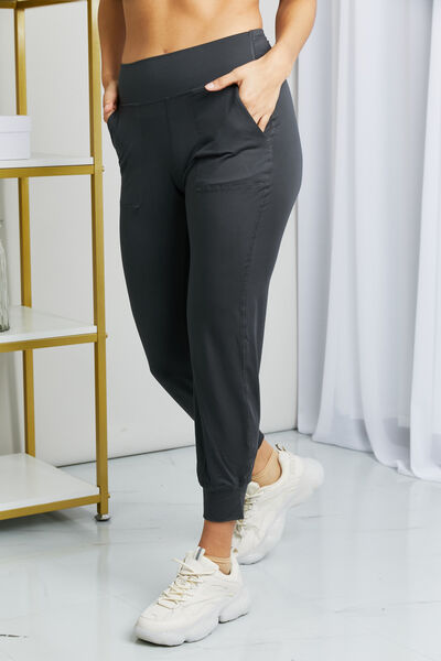Leggings Depot Full Size Wide Waistband Cropped Joggers elegancydose