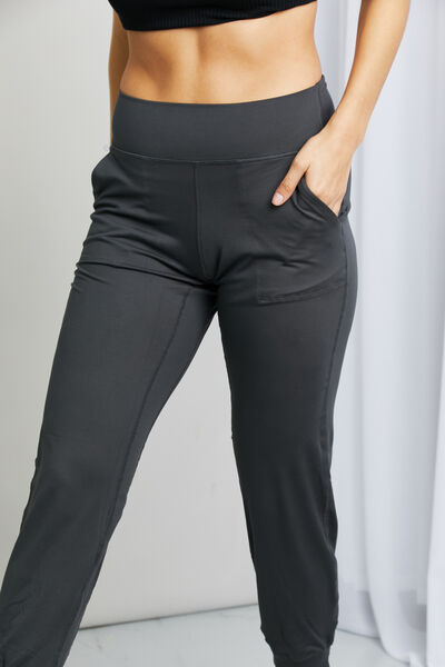 Leggings Depot Full Size Wide Waistband Cropped Joggers elegancydose