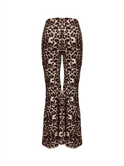 Leopard Flare Pants elegancydose