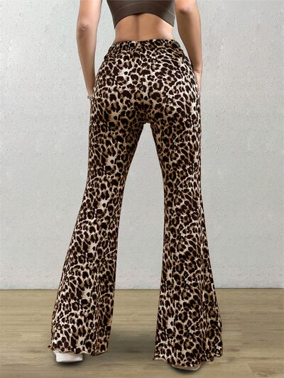 Leopard Flare Pants elegancydose