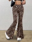 Leopard Flare Pants elegancydose