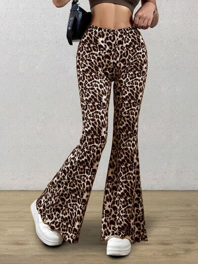Leopard Flare Pants elegancydose