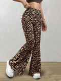 Leopard Flare Pants elegancydose