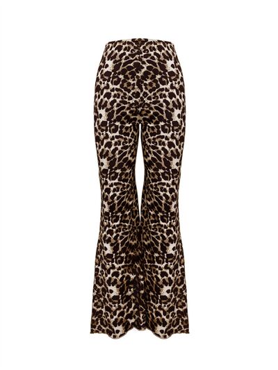 Leopard Flare Pants elegancydose