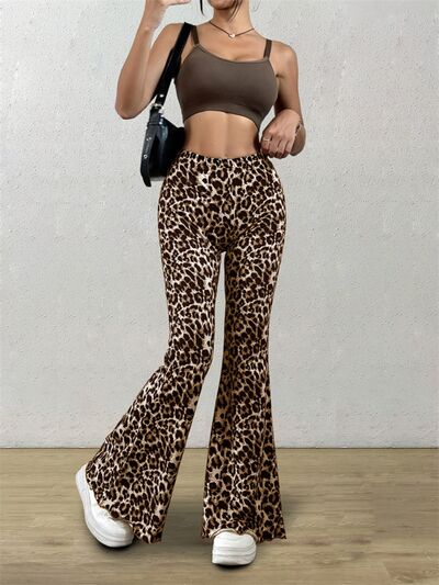 Leopard Flare Pants elegancydose