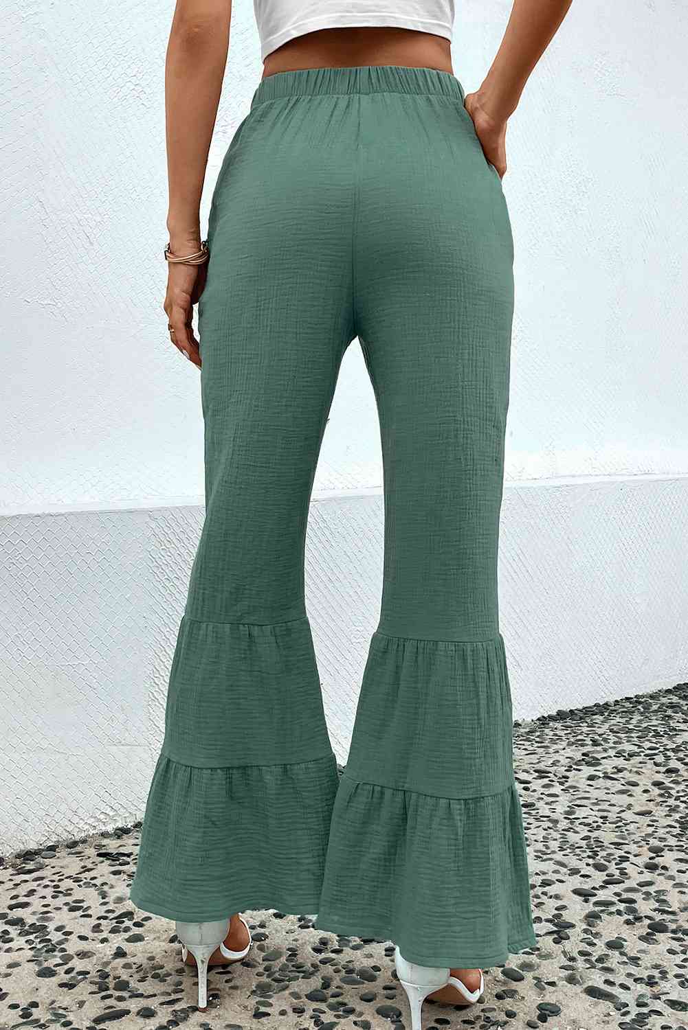 Long Flare Pants with Pocket elegancydose