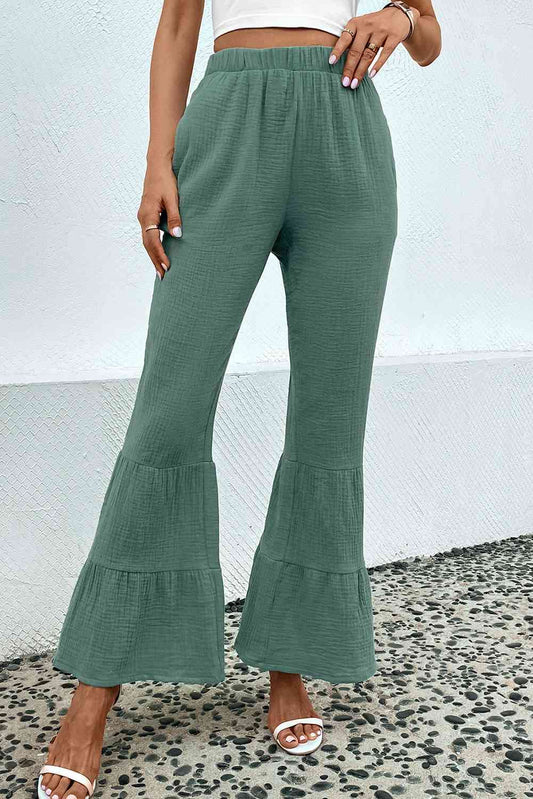 Long Flare Pants with Pocket elegancydose