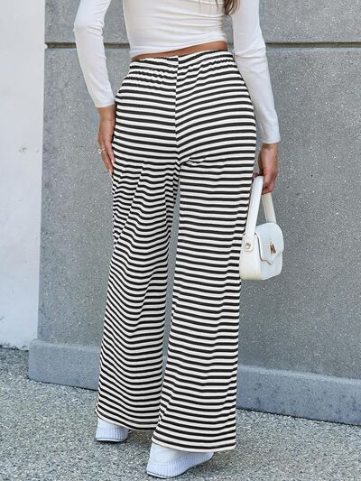 Lovelet Striped Wide Leg Pants elegancydose