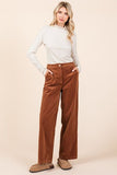 Mittoshop Corduroy Back Elastic Waist Pants elegancydose
