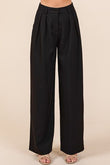 Mittoshop Pintuck Detail High Rise Pants elegancydose