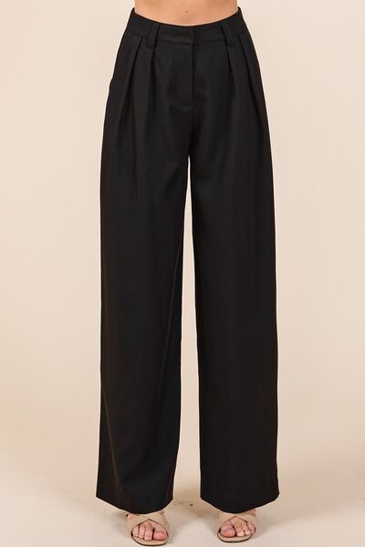 Mittoshop Pintuck Detail High Rise Pants elegancydose