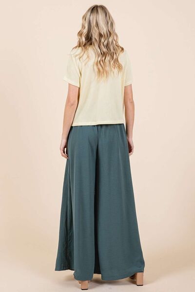 Mittoshop Pleated Wide Leg Pants elegancydose