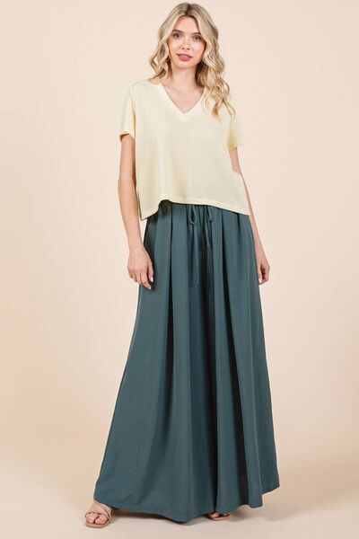 Mittoshop Pleated Wide Leg Pants elegancydose