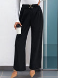 Perfee High Waist Straight Leg Pants elegancydose