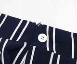 Perfee Striped Slit Wide Leg Pants elegancydose