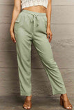 Perfee Tie Waist Long Pants elegancydose