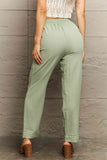 Perfee Tie Waist Long Pants elegancydose