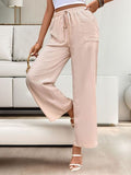 Perfee Tied Wide Leg Pants with Pockets elegancydose