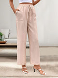 Perfee Tied Wide Leg Pants with Pockets elegancydose