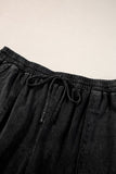 Plus Size Drawstring Wide Leg Pants elegancydose