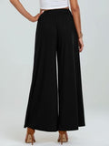 Pocketed Elastic Waist Wide Leg Pants elegancydose