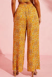 Pocketed Floral Wide Leg Pants elegancydose