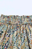 Printed Smocked Waist Wide Leg Pants elegancydose