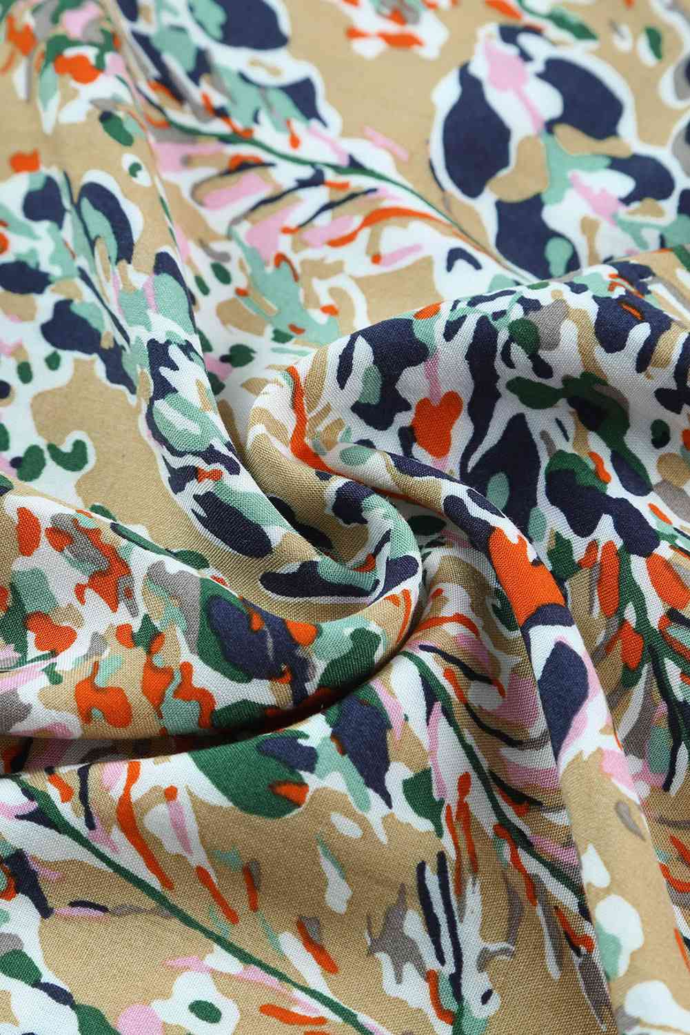 Printed Smocked Waist Wide Leg Pants elegancydose