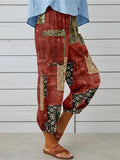 Printed Tied Cropped Pants elegancydose