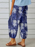 Printed Tied Cropped Pants elegancydose