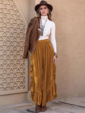 Slit Ruffled Wide Leg Pants elegancydose