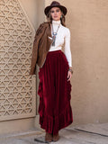 Slit Ruffled Wide Leg Pants elegancydose