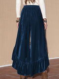 Slit Ruffled Wide Leg Pants elegancydose