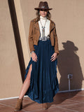 Slit Ruffled Wide Leg Pants elegancydose