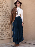 Slit Ruffled Wide Leg Pants elegancydose
