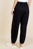 Super Lady Full Size Drawstring Elastic Waist Joggers with Pockets elegancydose